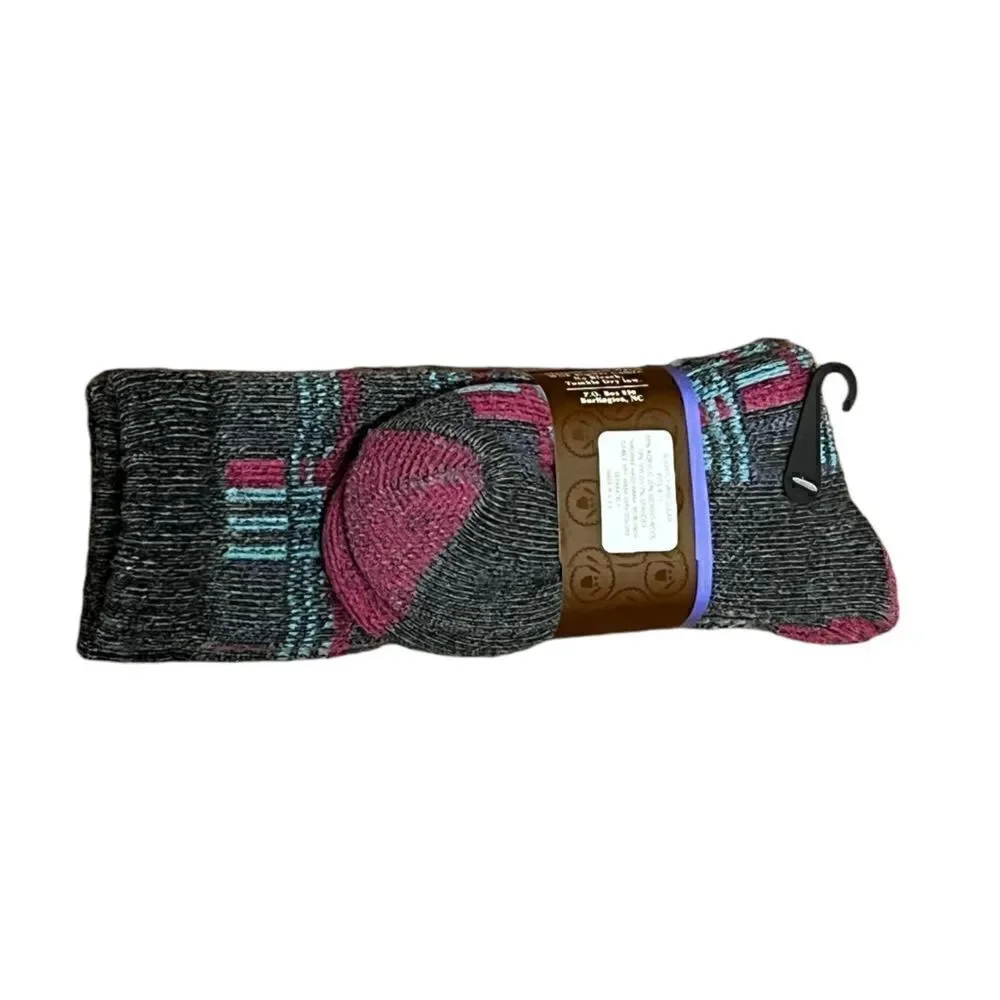 BOGO Wise Blend Plaid Merino Wool Socks, Size M, NWT‎